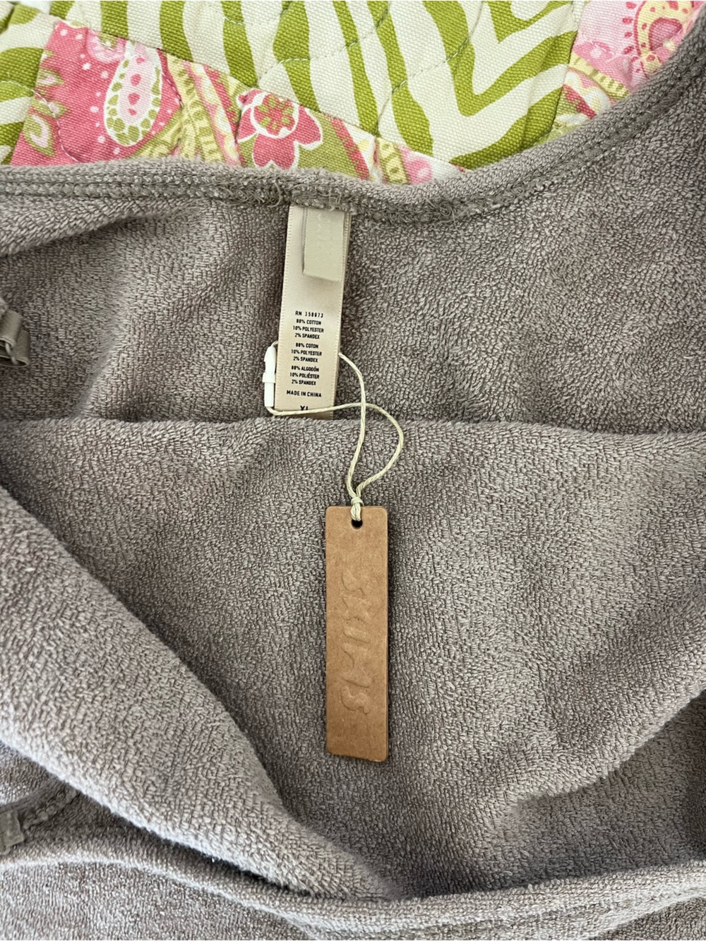 SKIMS Taupe Terry Mini Slip Dress - Picture 3 of 3